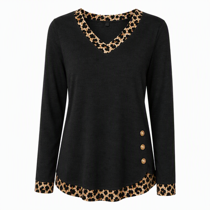 Women's V-Neck Long Sleeve Knit Top✨
