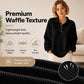 Women's Casual Waffle Knit Top