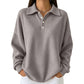 Women's Casual Waffle Knit Top