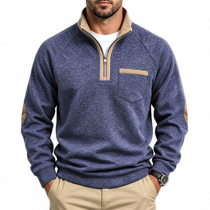 ⏳LAST DAY SALE ONLY ￡18.99!!✨Men's Warm-Lined Quarter-Zip Pullover