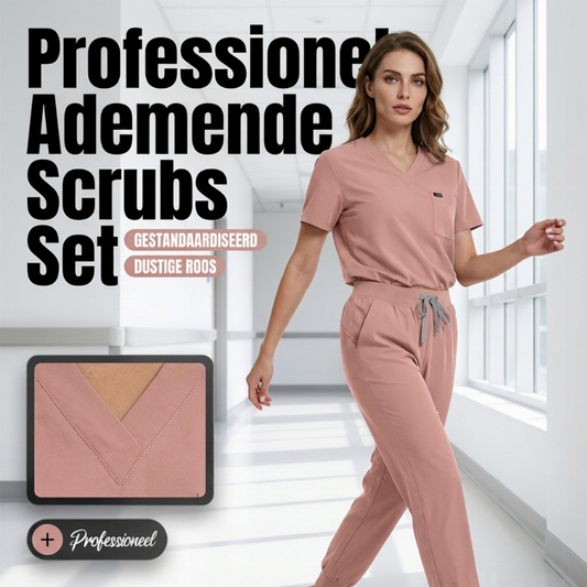 🩺 Comfort voor elke werkdag ✨ Ademend Scrubspak voor Dames – Lichtgewicht, Comfortabel & Bewegingsvrijheid