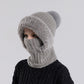 ❄️Black Friday Sale 60% OFF!!⚡ Women's One-Piece Knitted Winter Hat, Scarf & Face Cover with Cozy Full-Coverage Design for Cold Weather Comfort