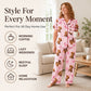 ⏳LAST DAY SALE 60% OFF!!🐮Cute Highland Cow Print, 3-Piece Fun Pajama Set – Cozy Lounge & Sleepwear ✨