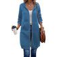 🍂Autumn Hot Sale 50% OFF🔥Women Mid-Length Hooded Sweatshirt Jacket Casual Zip Up Cardigan Coat with Pockets