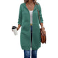 🍂Autumn Hot Sale 50% OFF🔥Women Mid-Length Hooded Sweatshirt Jacket Casual Zip Up Cardigan Coat with Pockets