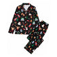 🎁Christmas Hot Sale 50% OFF🎅Women's Christmas Long Sleeve Notch Collar Pajama Set