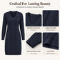 Women's Casual V-Neck Cable Knit Dress