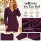 Women's Casual V-Neck Cable Knit Dress