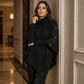 Women's Chic Mock Neck Cable Knit Sweater