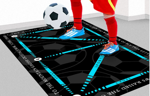 HOT SALE 🎁 Help children practice football better🎁⚽Footwork Training Non-slip Football Training Mat