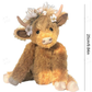 🎄Christmas New Gift Toy🐂🎁Cute Cartoon Highland Cow Cuddly Toy
